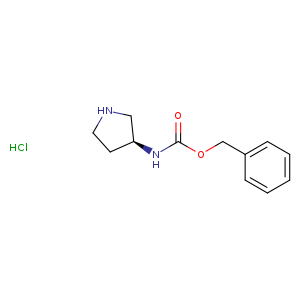 Carbamic acid, N-(3S)-3-pyrrolidinyl-, phenylmethyl ester, hydrochloride (1:1)