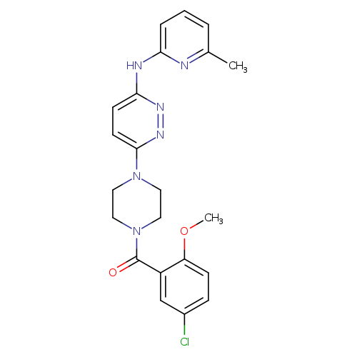 6-[4-(5-chloro-2-methoxybenzoyl)piperazin-1-yl]-N-(6-methylpyridin-2-yl)pyridazin-3-amine