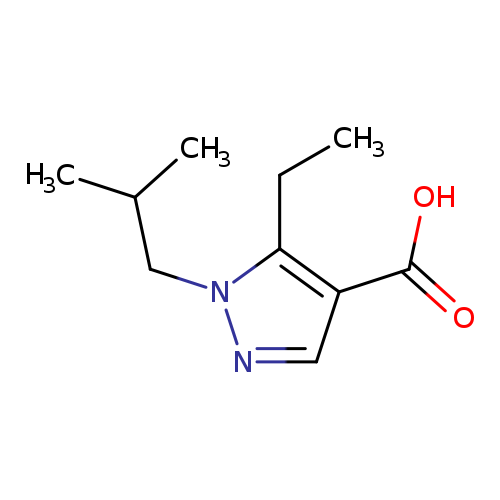 5-ethyl-1-(2-methylpropyl)-1H-pyrazole-4-carboxylic acid