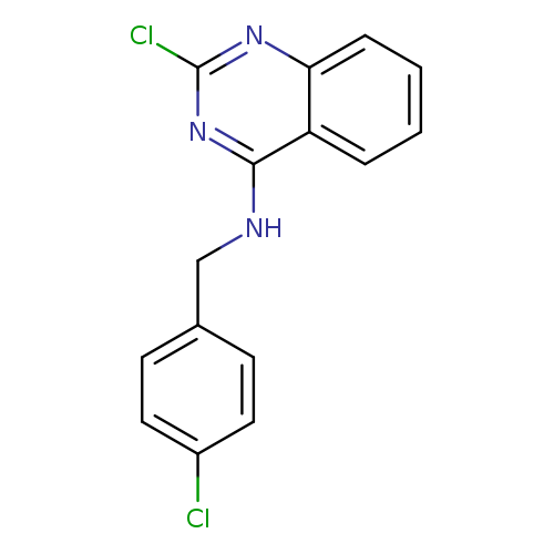 2-chloro-n-[(4-chlorophenyl)methyl]quinazolin-4-amine