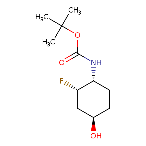 Carbamic acid, N-[(1R,2S,4R)-2-fluoro-4-hydroxycyclohexyl]-, 1,1-dimethylethyl ester, rel-