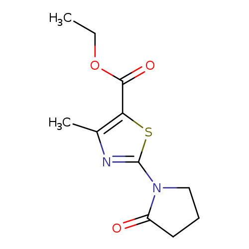 ethyl 4-methyl-2-(2-oxopyrrolidin-1-yl)-1,3-thiazole-5-carboxylate