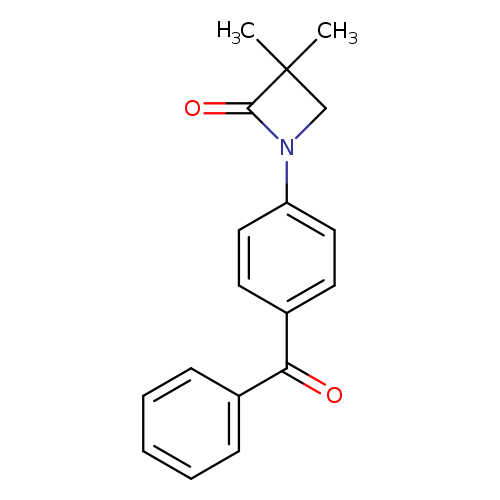 1-(4-benzoylphenyl)-3,3-dimethylazetidin-2-one