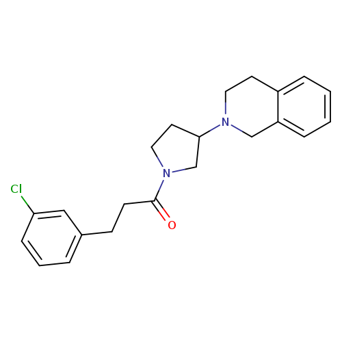 3-(3-chlorophenyl)-1-[3-(1,2,3,4-tetrahydroisoquinolin-2-yl)pyrrolidin-1-yl]propan-1-one