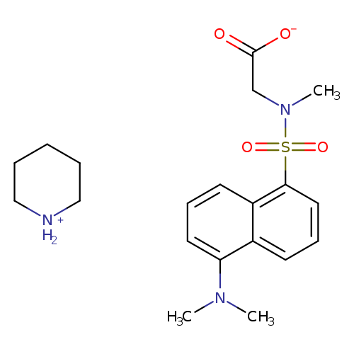 Dansylsarcosine piperidinium salt