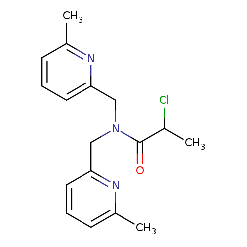 2-chloro-N,N-bis[(6-methylpyridin-2-yl)methyl]propanamide