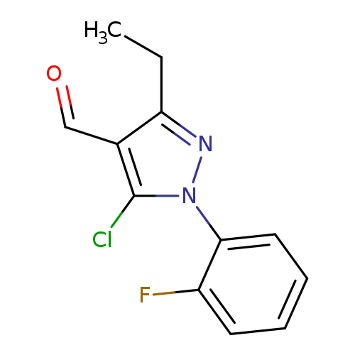 5-chloro-3-ethyl-1-(2-fluorophenyl)-1H-pyrazole-4-carbaldehyde