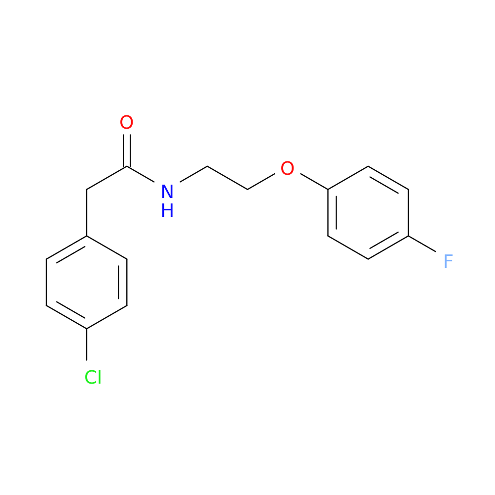 2-(4-chlorophenyl)-N-[2-(4-fluorophenoxy)ethyl]acetamide