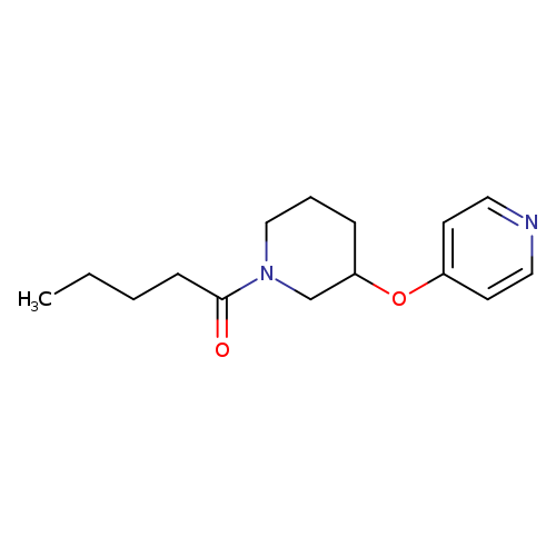 1-[3-(pyridin-4-yloxy)piperidin-1-yl]pentan-1-one