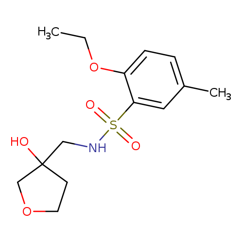 2-ethoxy-N-[(3-hydroxyoxolan-3-yl)methyl]-5-methylbenzene-1-sulfonamide