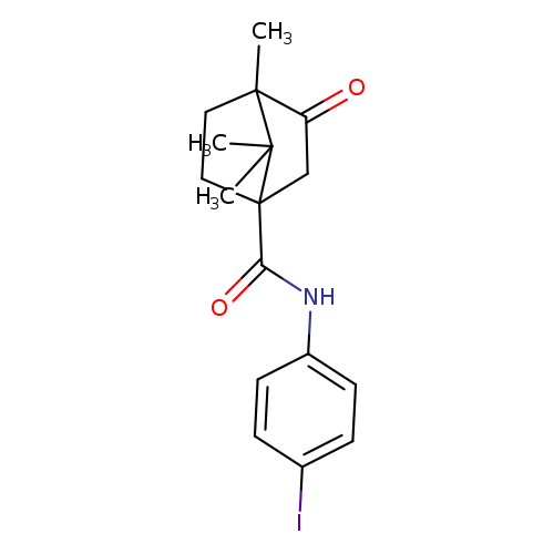 N-(4-iodophenyl)-4,7,7-trimethyl-3-oxobicyclo[2.2.1]heptane-1-carboxamide