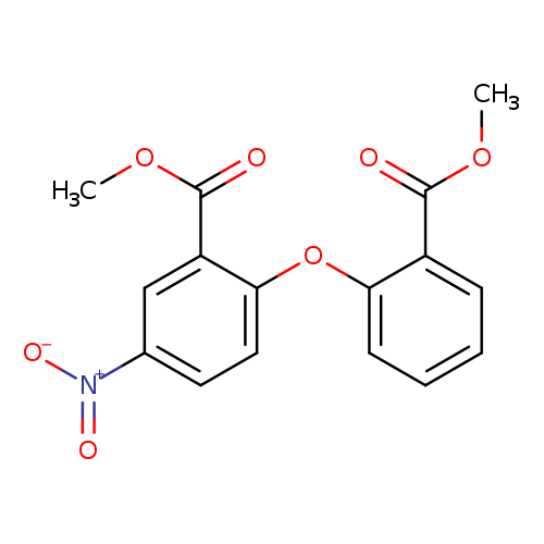 Benzoic acid, 2-[2-(methoxycarbonyl)phenoxy]-5-nitro-, methyl ester
