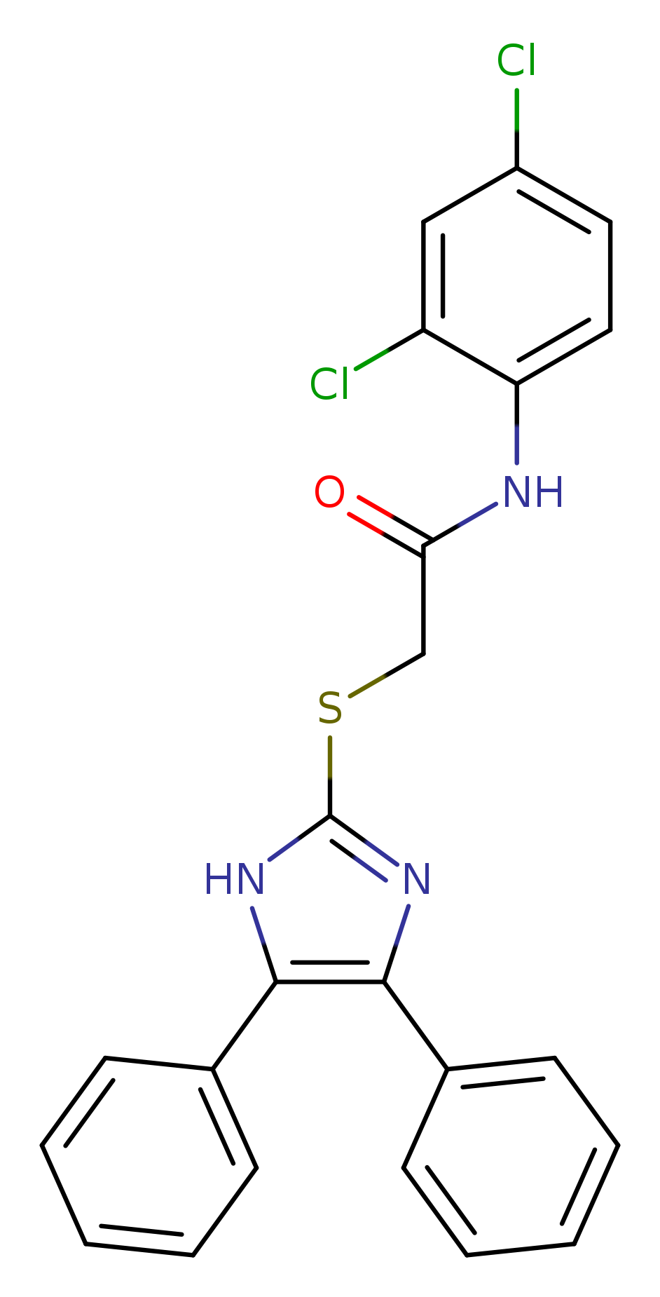 N-(2,4-dichlorophenyl)-2-[(4,5-diphenyl-1H-imidazol-2-yl)sulfanyl]acetamide
