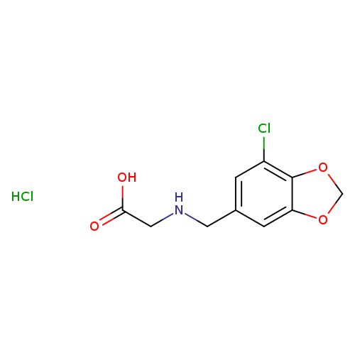 2-{[(7-chloro-2H-1,3-benzodioxol-5-yl)methyl]amino}acetic acid hydrochloride
