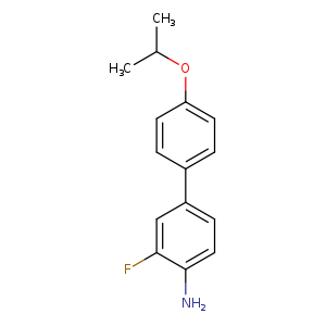2-fluoro-4-[4-(propan-2-yloxy)phenyl]aniline