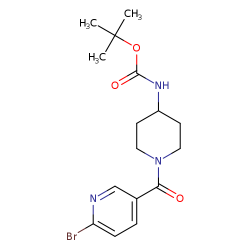 tert-butyl N-[1-(6-bromopyridine-3-carbonyl)piperidin-4-yl]carbamate