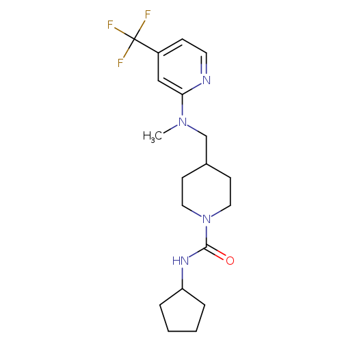 N-cyclopentyl-4-({methyl[4-(trifluoromethyl)pyridin-2-yl]amino}methyl)piperidine-1-carboxamide