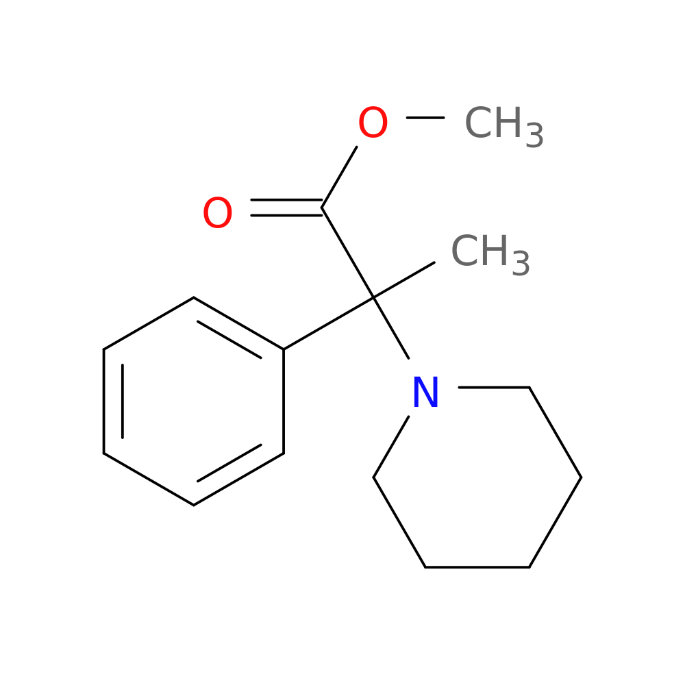 methyl 2-phenyl-2-(piperidin-1-yl)propanoate