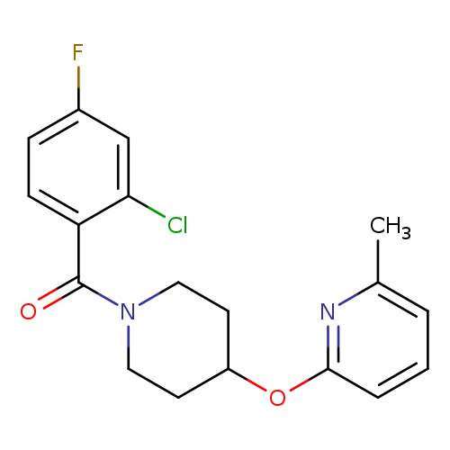 2-{[1-(2-chloro-4-fluorobenzoyl)piperidin-4-yl]oxy}-6-methylpyridine