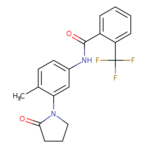 N-[4-methyl-3-(2-oxopyrrolidin-1-yl)phenyl]-2-(trifluoromethyl)benzamide