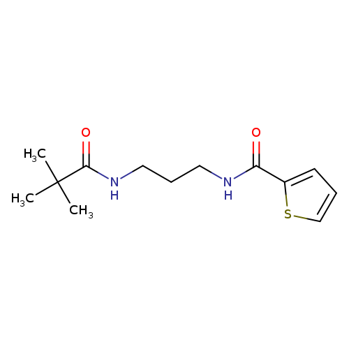 N-{3-[(2,2-dimethylpropanoyl)amino]propyl}-2-thiophenecarboxamide