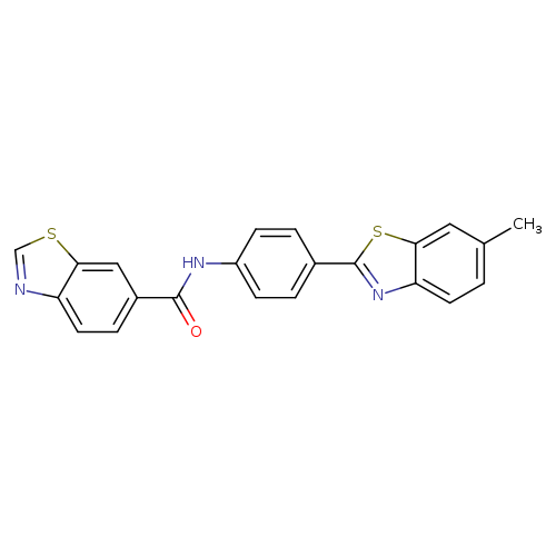 N-[4-(6-methyl-1,3-benzothiazol-2-yl)phenyl]-1,3-benzothiazole-6-carboxamide