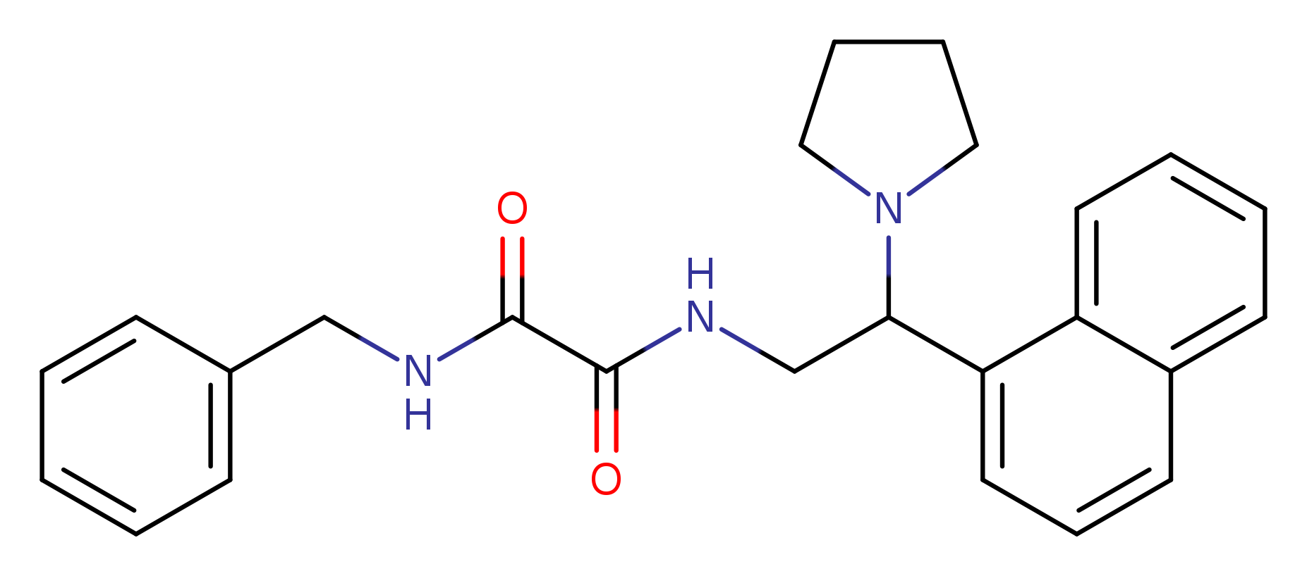 N'-benzyl-N-[2-(naphthalen-1-yl)-2-(pyrrolidin-1-yl)ethyl]ethanediamide