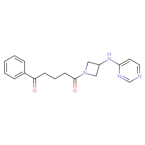 1-phenyl-5-{3-[(pyrimidin-4-yl)amino]azetidin-1-yl}pentane-1,5-dione
