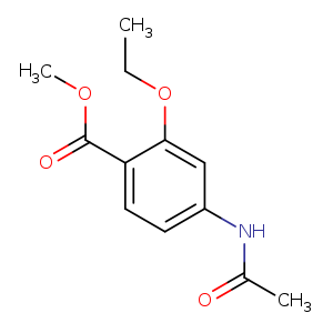 Benzoic acid, 4-(acetylamino)-2-ethoxy-, methyl ester