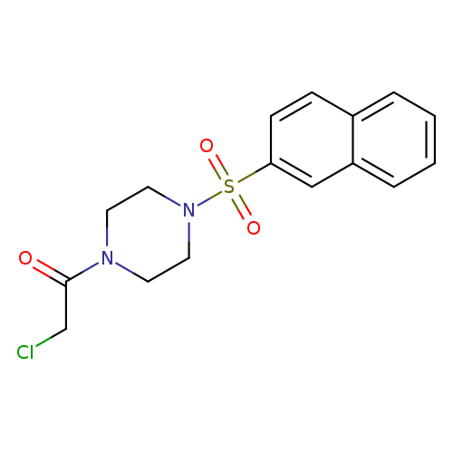 2-chloro-1-[4-(naphthalene-2-sulfonyl)piperazin-1-yl]ethan-1-one