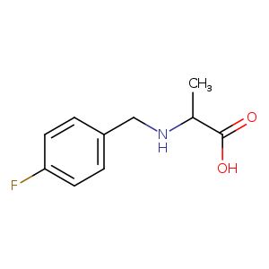2-([(4-Fluorophenyl)methyl]amino)propanoic acid