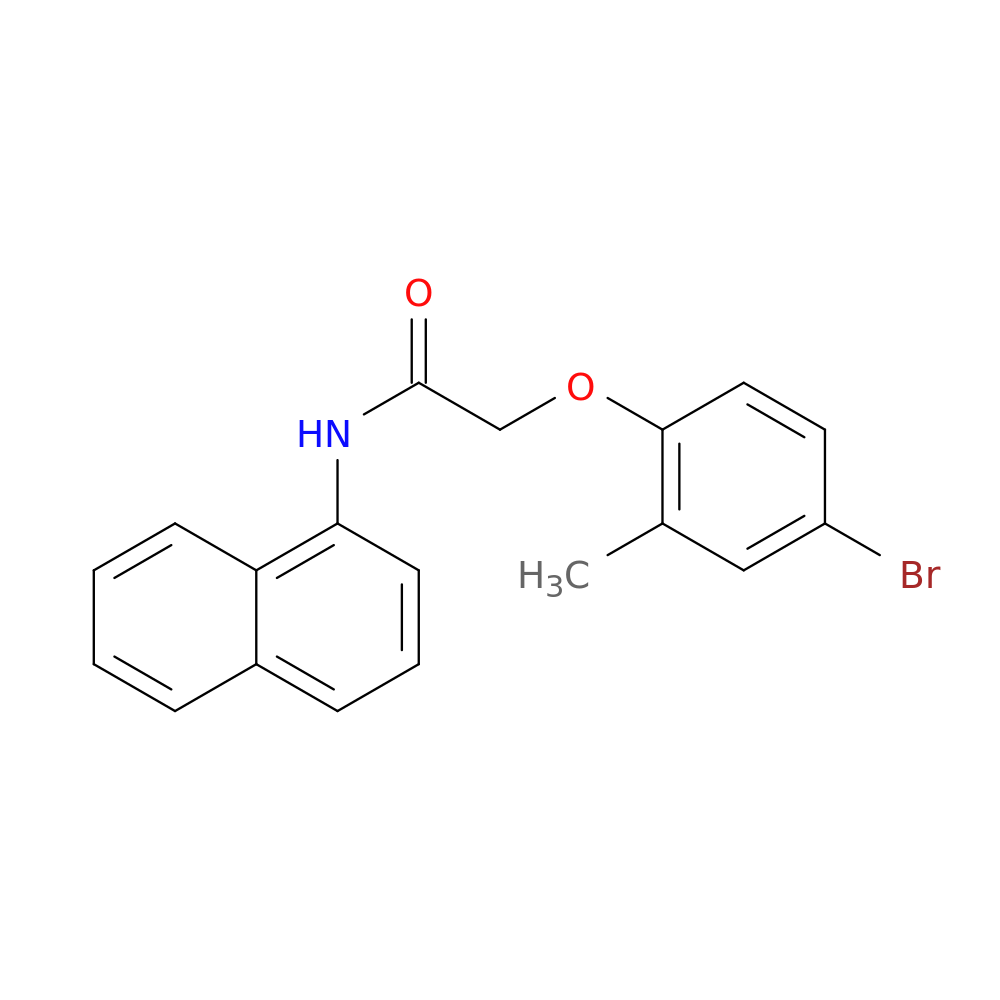 2-(4-Bromo-2-methylphenoxy)-N-(naphthalen-1-yl)acetamide