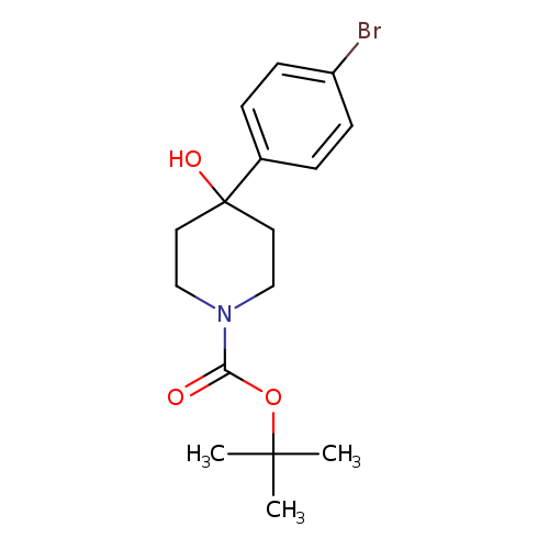 1-Piperidinecarboxylic acid, 4-(4-bromophenyl)-4-hydroxy-, 1,1-dimethylethyl ester
