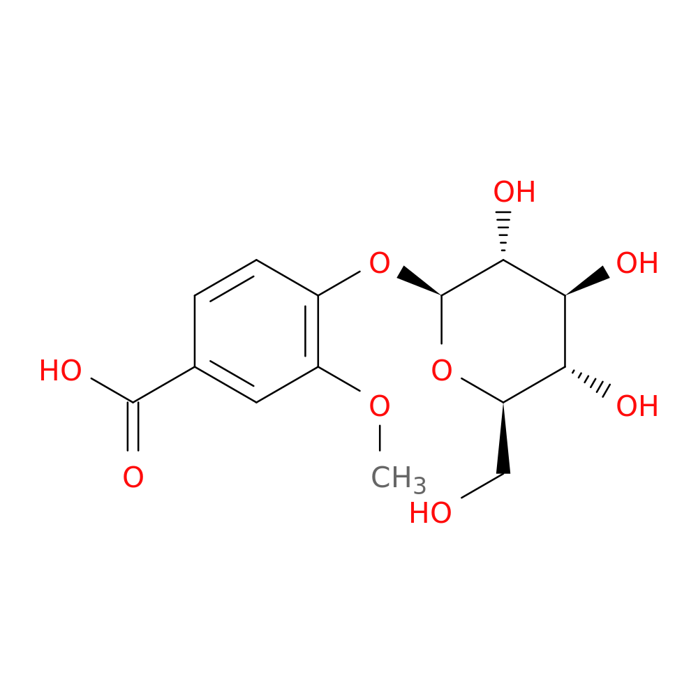 Vanillic Acid 4-β-D-glucopyranoside