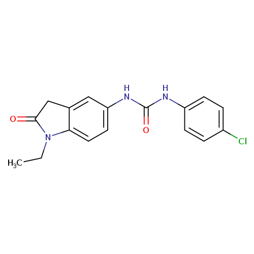 1-(4-chlorophenyl)-3-(1-ethyl-2-oxo-2,3-dihydro-1H-indol-5-yl)urea