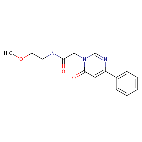 N-(2-methoxyethyl)-2-(6-oxo-4-phenyl-1,6-dihydropyrimidin-1-yl)acetamide