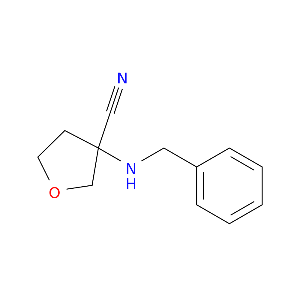 3-(Benzylamino)oxolane-3-carbonitrile