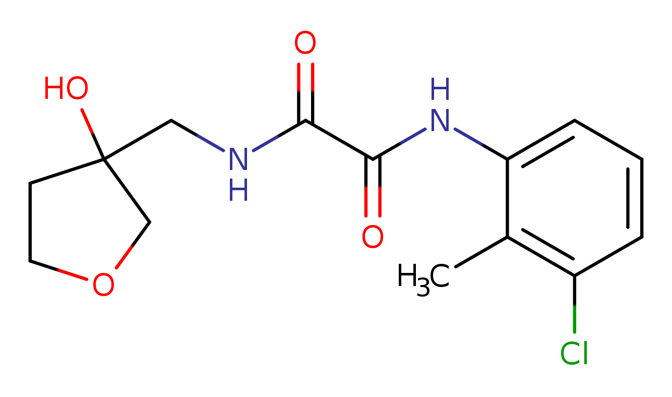 N'-(3-chloro-2-methylphenyl)-N-[(3-hydroxyoxolan-3-yl)methyl]ethanediamide