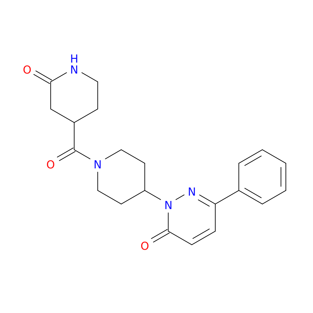 2-[1-(2-oxopiperidine-4-carbonyl)piperidin-4-yl]-6-phenyl-2,3-dihydropyridazin-3-one