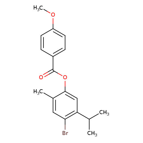 4-bromo-2-methyl-5-(propan-2-yl)phenyl 4-methoxybenzoate