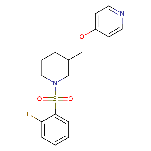 4-{[1-(2-fluorobenzenesulfonyl)piperidin-3-yl]methoxy}pyridine