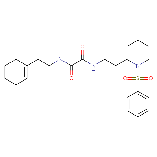 N-{2-[1-(benzenesulfonyl)piperidin-2-yl]ethyl}-N'-[2-(cyclohex-1-en-1-yl)ethyl]ethanediamide
