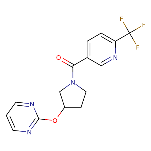 2-({1-[6-(trifluoromethyl)pyridine-3-carbonyl]pyrrolidin-3-yl}oxy)pyrimidine