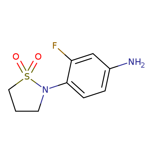 2-(4-amino-2-fluorophenyl)-1lambda6,2-thiazolidine-1,1-dione