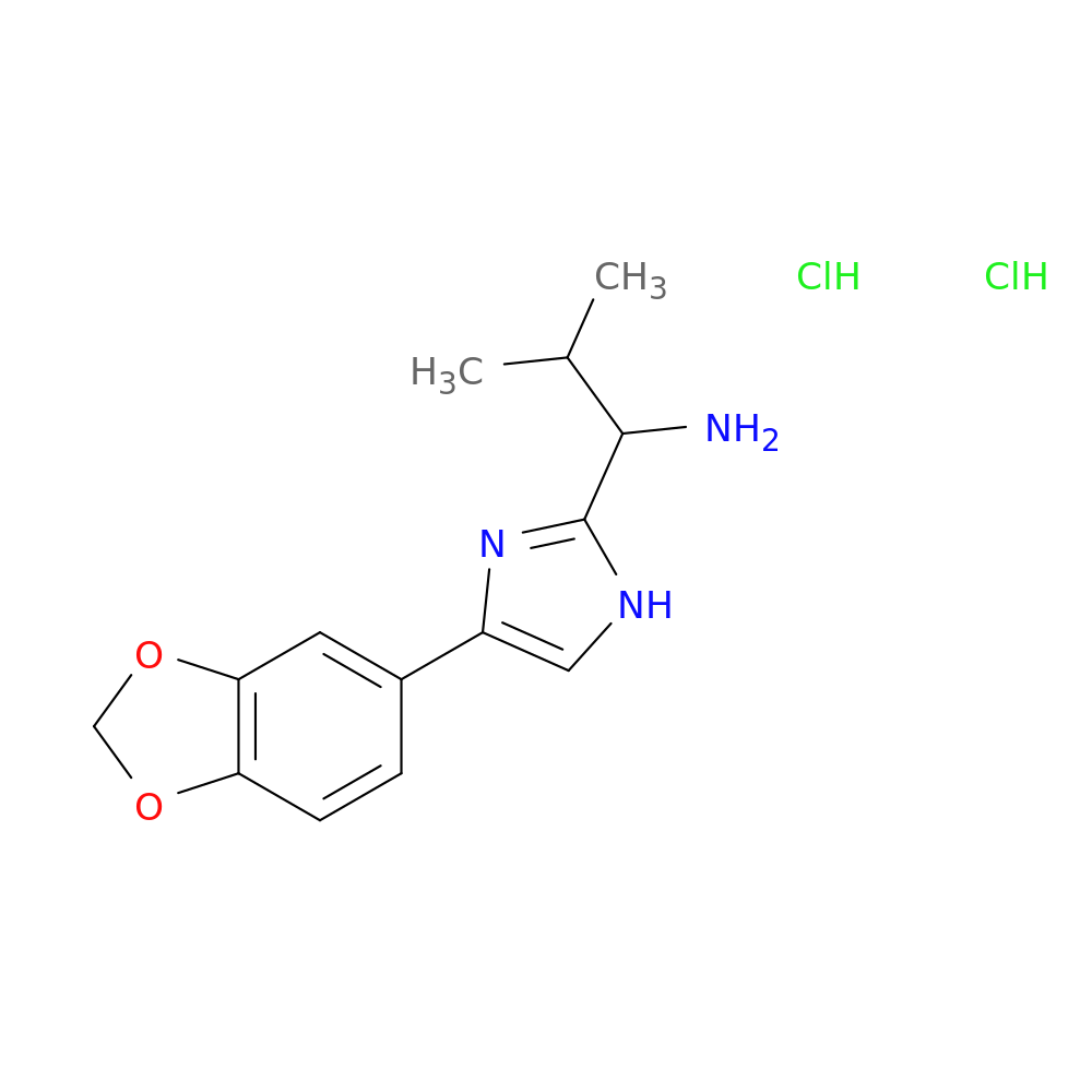 1-[4-(2H-1,3-Benzodioxol-5-yl)-1h-imidazol-2-yl]-2-methylpropan-1-amine dihydrochloride