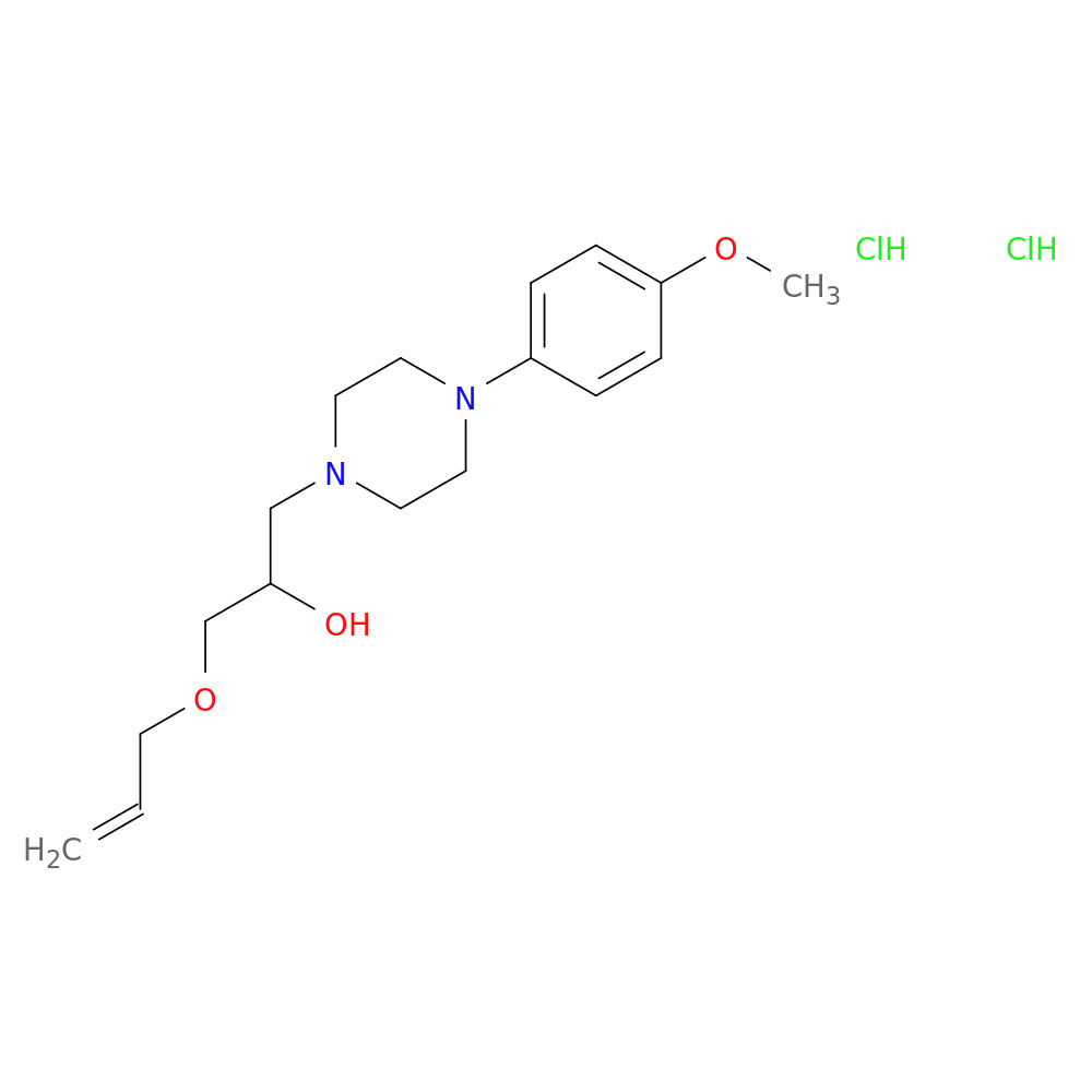 1-[4-(4-methoxyphenyl)piperazin-1-yl]-3-(prop-2-en-1-yloxy)propan-2-ol dihydrochloride