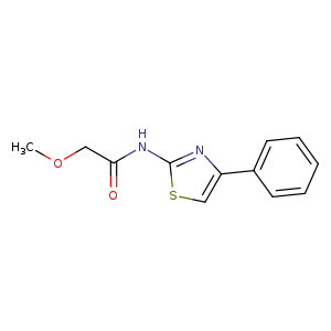 2-methoxy-N-(4-phenyl-1,3-thiazol-2-yl)acetamide
