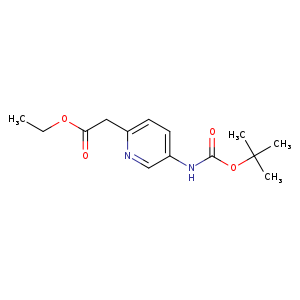 Ethyl 2-(5-((tert-butoxycarbonyl)amino)pyridin-2-yl)acetate