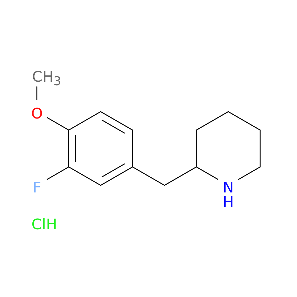 2-(3-Fluoro-4-methoxy-benzyl)-piperidine hydrochloride