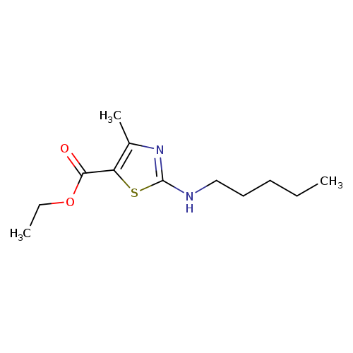ethyl 4-methyl-2-(pentylamino)-1,3-thiazole-5-carboxylate